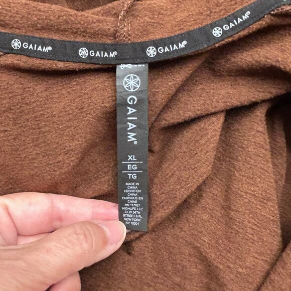 Gaiam Men's Fitness Slim Fit Hoodie Long Sleeve Zip Up Size XL EUC - Picture 5 of 7